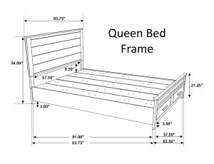 bedroom coaster woodmont 222631 queen bed frame measurements view