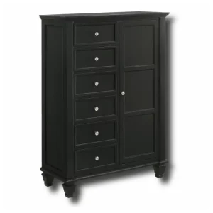 bedroom set coaster sandy beach black 201328 deluxe chest with white bg