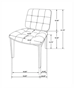 dining coaster redbridge 106591 table with leaf measurements